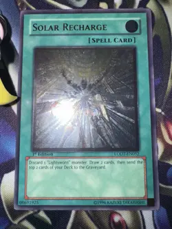 1 X Yu-Gi-Oh! Solar Recharge - LODT-EN052 - Ultimate Rare - 1st Ed - VLP! - Image 3