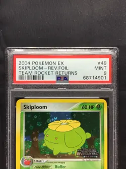 Pokemon Cards: EX Team Rocket Returns Reverse Holo: Skiploom 49/109: PSA 9 - Image 3