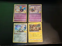 Pokemon Trading Card Game Celebrations Lot Of 4 Holo Cards. - Image 1