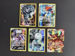 Pokemon XY 5-Card-Lot Mythical Collection Black Star Promos LP/NM Full Art - Image 1