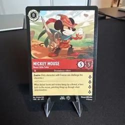 Disney D23 2022 Mickey Mouse Brave Little Tailor 1st Ed Promo Card Lorcana TCG - Image 1