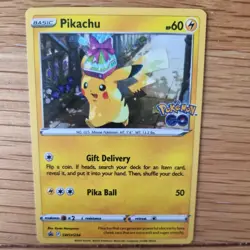 PIKACHU SWSH234 POKEMON CARD (PROMO SET) HOLO - POKEMON GO STAMPED - Image 1