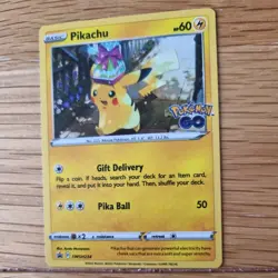 PIKACHU SWSH234 POKEMON CARD (PROMO SET) HOLO - POKEMON GO STAMPED - Image 4