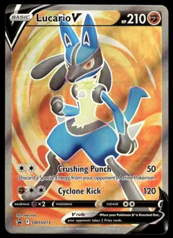 Pokemon TCG SWSH: Sword & Shield Promo Cards #SWSH213 Lucario V NM - Image 1