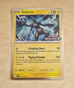 Zekrom 066/182 Paradox Rift Stamped Promo Pokemon Card NM - Image 1