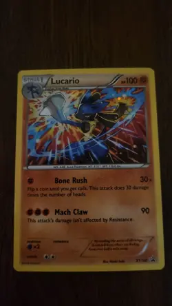 Pokemon TCG Lucario XY140 Promo Holo Rare Card NM Condition - Image 1