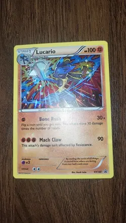 Pokemon TCG Lucario XY140 Promo Holo Rare Card NM Condition - Image 2