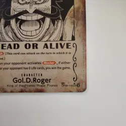 Gol.D.Roger WANTED SP Alt Art OP09-118 SEC Carrying on His Will Card English - Image 2