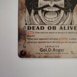 Gol.D.Roger WANTED SP Alt Art OP09-118 SEC Carrying on His Will Card English - Image 3