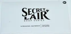 Factory Sealed Secret Lair FOIL In Memoriam: Jaya Ballard Magic the Gathering - Image 2