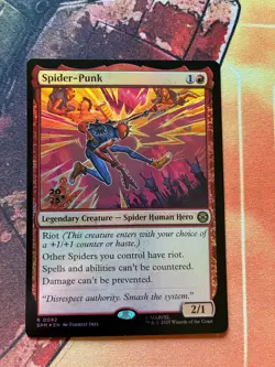 Spider-Punk Foil Prerelease Marvel's Spider-Man (SPM) MTG - Image 1