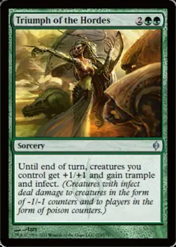 [1x] Triumph of the Hordes Slight Play, English New Phyrexia MTG Magic - Image 1