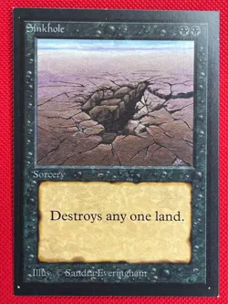 MTG 1X Sinkhole X1 Collectors' Edition (CE) Magic - SP/NM - Image 1
