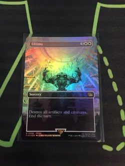 MTG Magic The Gathering Ultima Foil FIN Rare Borderless Final Fantasy - Image 1