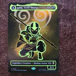 Aang, Swift Savior (Borderless) (Neon Ink Foil) Avatar: The Last Airbender Foil - Image 1