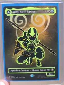 Aang, Swift Savior (Borderless) (Neon Ink Foil) Avatar: The Last Airbender Foil - Image 3