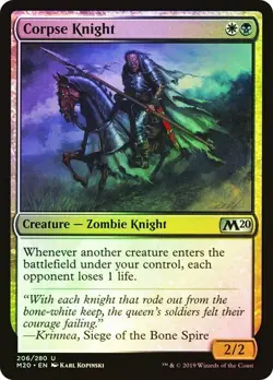 Core Set 2020 MTG Foil Corpse Knight Magic - Image 1