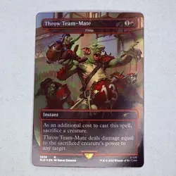 SLD Throw Team-Mate - Fling (Borderless) Secret Lair Drop Foil MTG NM - Image 1