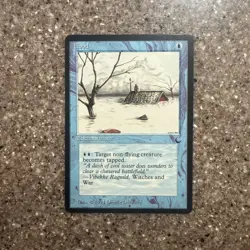MTG ~ Flood ~ The Dark ~ Blue Uncommon ~ 1994 English ~ LP - Magic The Gathering - Image 1
