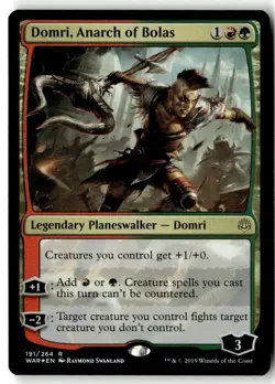 MTG Foil Domri, Anarch of Bolas - War of the Sparks Moderately Played English - Image 1