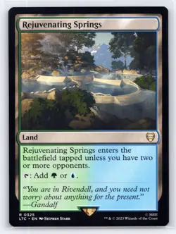 MTG NM Rejuvenating Springs 325 R Commander: The Lord of the Rings - Image 1