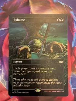 MTG Exhume (Borderless) Commander: Duskmourn: House of Horror Foil - Image 1