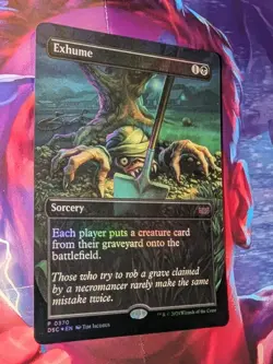 MTG Exhume (Borderless) Commander: Duskmourn: House of Horror Foil - Image 2