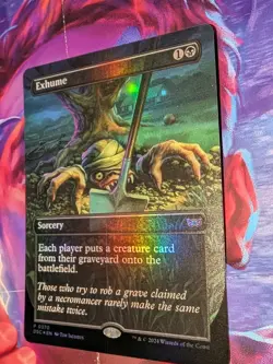 MTG Exhume (Borderless) Commander: Duskmourn: House of Horror Foil - Image 3