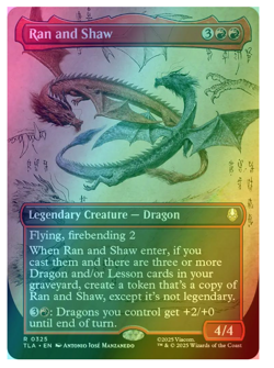 Ran and Shaw - Foil - Borderless Avatar MTG - Image 1