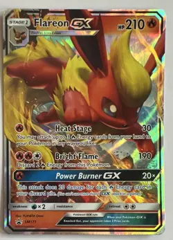 Flareon GX 2019 Pokemon Sun & Moon Black Star Promo Rare SM171 ESE - Image 1