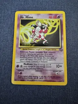 Pokemon TCG Mr. Mime Jungle 6/64 Holo Unlimited Holo Rare - Image 1