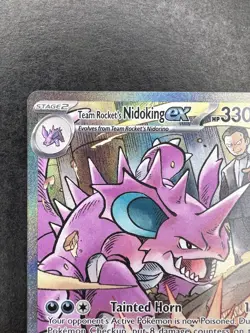 Team Rocket's Nidoking ex 233/182 Sv10: Destined Rivals SIR Holo Pokemon TCG NM - Image 2