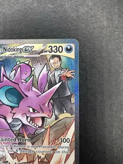 Team Rocket's Nidoking ex 233/182 Sv10: Destined Rivals SIR Holo Pokemon TCG NM - Image 3