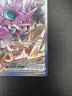 Team Rocket's Nidoking ex 233/182 Sv10: Destined Rivals SIR Holo Pokemon TCG NM - Image 4