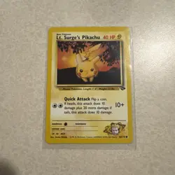Lt. Surge's Pikachu 84/132 Gym Challenge Regular LP - Image 1