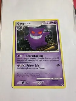 Gengar 17/99 Arceus Regular Rare 2009 Vintage Pokemon TCG (LP) - Image 1