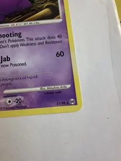 Gengar 17/99 Arceus Regular Rare 2009 Vintage Pokemon TCG (LP) - Image 5