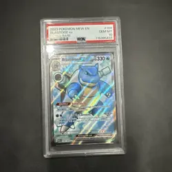 2023 POKEMON MEW EN-151 ULTRA RARE #184 BLASTOISE EX PSA 10 - Image 1