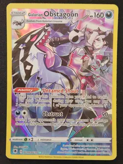Galarian Obstagoon TG10/TG30 Astral Radiance Trainer Gallery FA Holo Pokemon NM - Image 1
