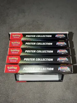 Pokemon Prismatic Evolutions Poster Collection Box 5 Boxes, 15 Booster Packs - Image 2