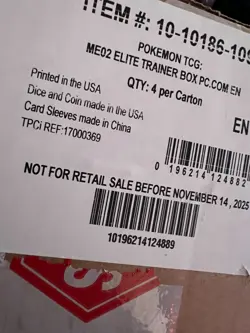 Pokemon Center Phantasmal Flames ETB Empty Case Box - Image 3
