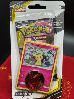 2x Team Up Checklane Blister Packs Pokemon Pikachu SM162 & Mimikyu SM163 Sealed - Image 5