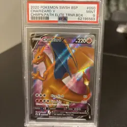 Pokemon TCG Charizard V Champion Path Elite Trainer Box PSA Mint 9 - Image 1
