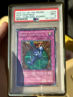 2002 Yugioh Acid Trap Hole DDS-005 PSA 9 - Image 1