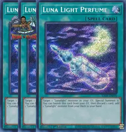 Yugioh! 3x Luna Light Perfume RA04-EN090 Secret Rare 1st Ed NM - Image 1