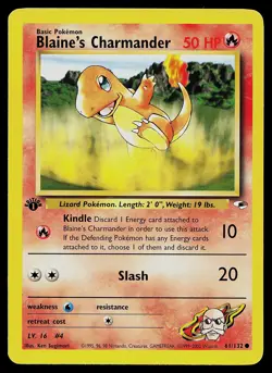 Pokemon Card - Blaine's Charmander Gym Challenge 60/132 Common 1st Edition - Image 1