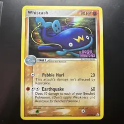 POKEMON Whiscash 55/110 EX Holon Phantoms Stamped Card NM - Image 1