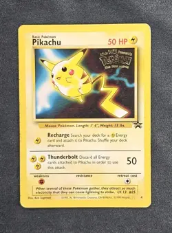 Pikachu 4 WB The First Movie Black Star Promo Pokemon Card - Image 1