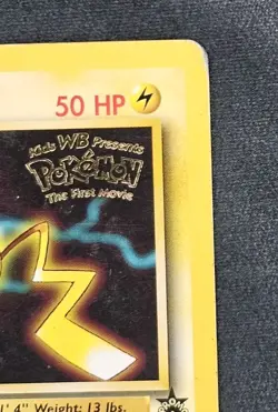 Pikachu 4 WB The First Movie Black Star Promo Pokemon Card - Image 4