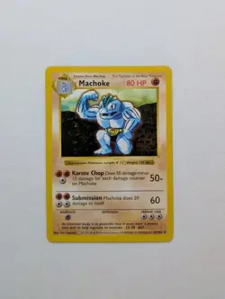 🔥LP+ Shadowless Machoke #34/102 Base Set Pokemon Card 1999 WOTC TCG PSA - Image 2